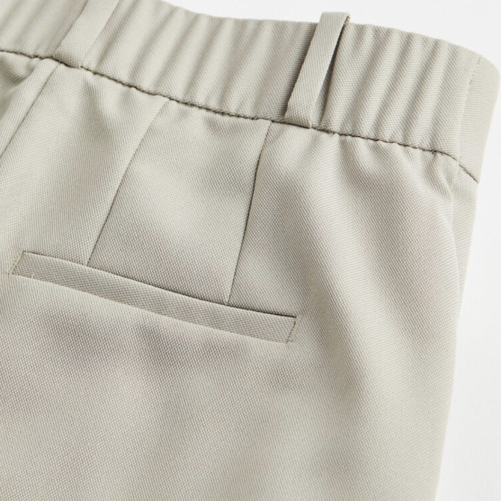 H&M High Rise Pleated Ankle Taper Chinos Loose Fit - Picture 12 of 12